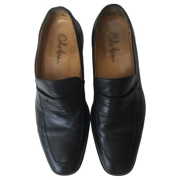 Cole Haan Dress Shoes Mens 11.5 M Leather Martino Penny Loafers Toe Black main image 8